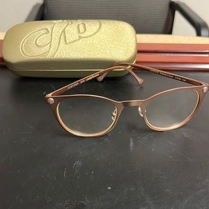 Chili Beans rose gold colored metal frames - brand new never worn. Comes w box.